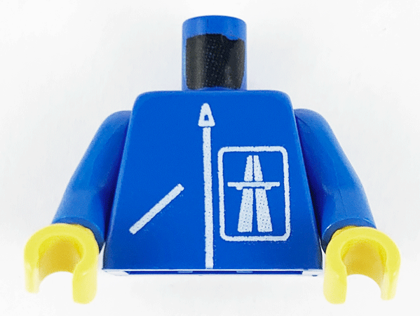 Torso Highway Pattern / Blue Arms / Yellow Hands