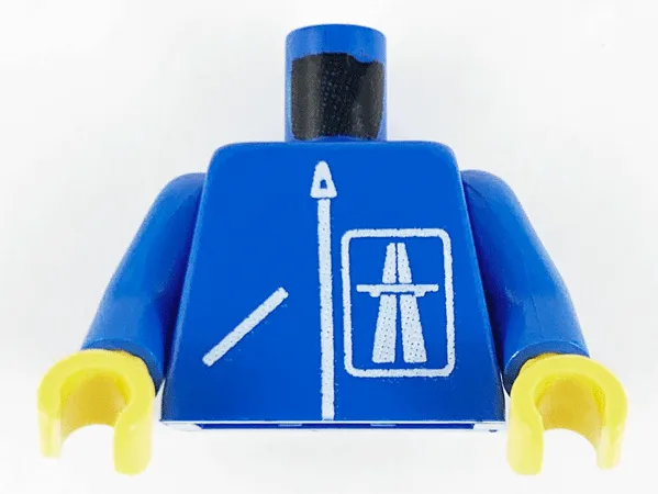 Torso Highway Pattern / Blue Arms / Yellow Hands