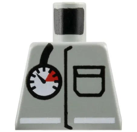 Torso Fire Uniform Jacket with Pocket and White Stripe, Air Gauge Pattern