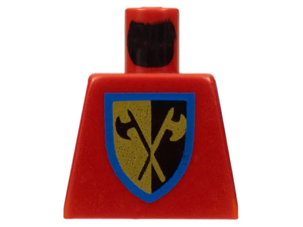 Torso Castle Crusaders Crossed Axe Shield Pattern