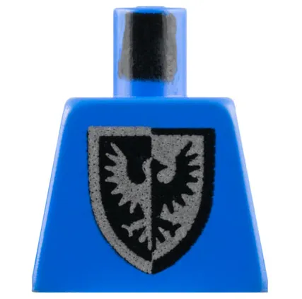 Torso Castle Black Falcon with Shield Bottom Round Pattern