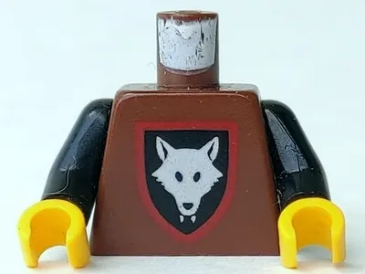 Torso Castle Wolfpack Pattern / Black Arms / Yellow Hands
