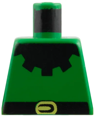 Torso Castle Forestman with Black Collar, Black Belt, and Yellow Buckle Pattern