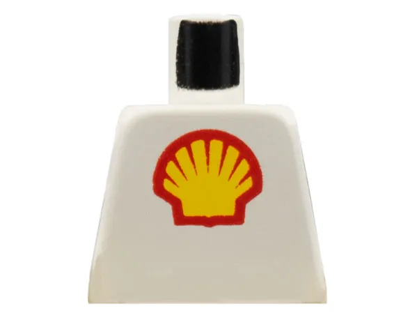 Torso with Red and Yellow Shell Logo Large Pattern