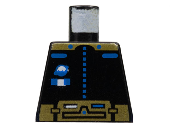 Torso Space Ice Planet Gold Pattern