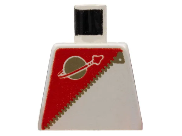 Torso Futuron Uniform with Red Panel, Gold Zipper, and Classic Space Logo Pattern