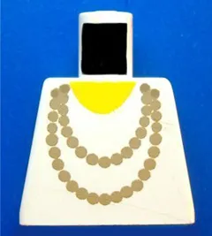 Torso Necklace Gold and Yellow Undershirt Pattern