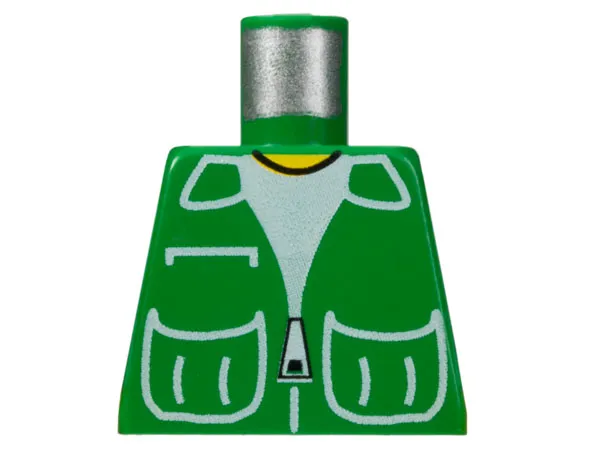 Torso Town Vest with Patch Pockets over White Shirt Pattern