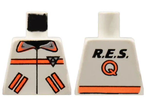 Torso Res-Q Orange Stripes, Pockets, Back Logo Pattern