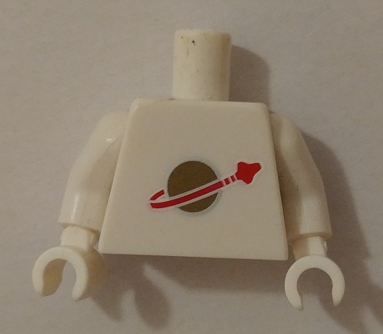 Torso with Classic Space Logo Vertically Centered Pattern (reissue) / White Arms / White Hands