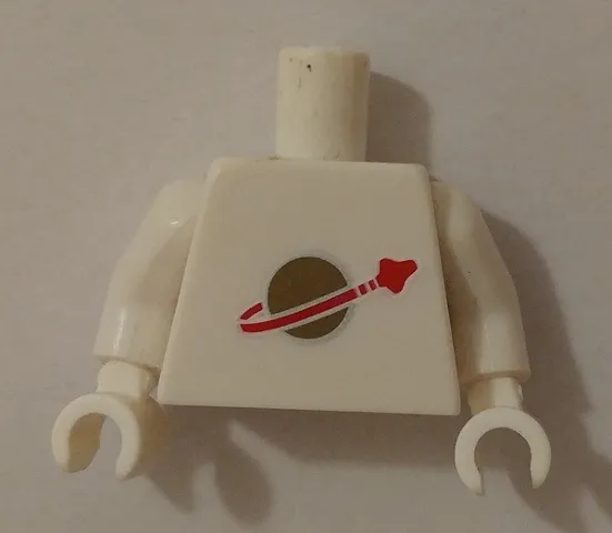 Torso with Classic Space Logo Vertically Centered Pattern (reissue) / White Arms / White Hands