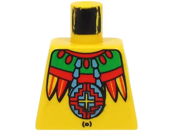 Torso Adventurers Jungle Necklace, Feathers, Navel Pattern (Achu)
