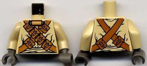 Torso SW Tusken Raider Pattern / Tan Arms / Dark Gray Hands