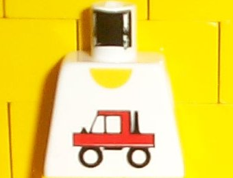 Torso Town Trucker Red Truck Logo Pattern