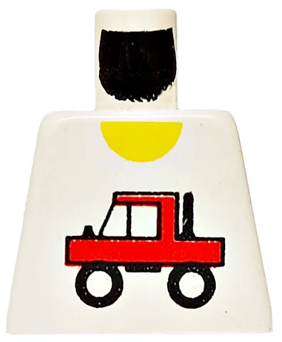 Torso Town Trucker Red Truck Logo Pattern