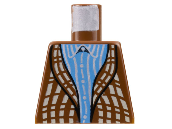 Torso Harry Potter Cardigan Sweater over Blue Striped Shirt Pattern