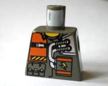 Torso Rock Raiders Orange Patch, 2 Hoses Pattern (Chief)