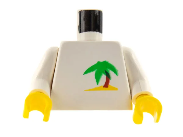 Torso Paradisa Palm Tree Pattern / White Arms / Yellow Hands