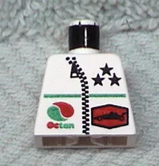 Torso Octan Logo and 3 Stars and Zipper Pattern
