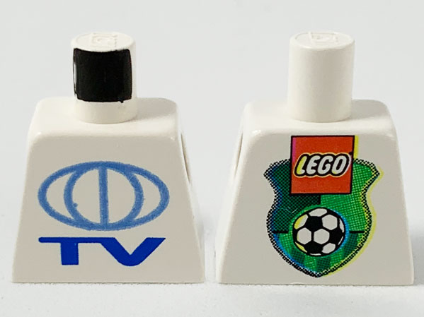 Torso TV Globe Big Pattern - LEGO Soccer Logo on Back