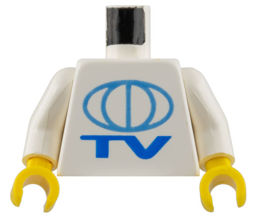 Torso TV Globe Big Pattern / White Arms / Yellow Hands