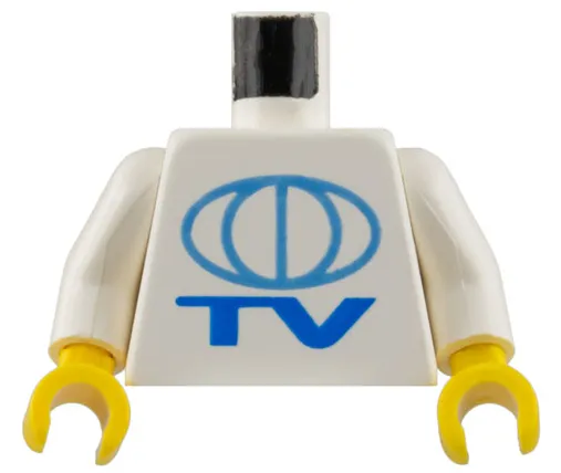 Torso TV Globe Big Pattern / White Arms / Yellow Hands