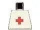 Torso Hospital Red Cross Plain Pattern (Sticker)