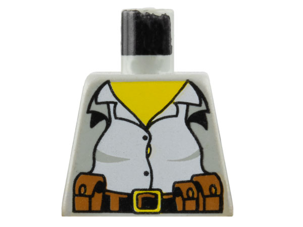 Torso Adventurers Desert White Female Shirt, Jacket, Belt with Pouches Pattern