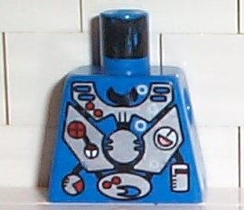 Torso Aquazone Hydronaut Silver Diving Pattern 1