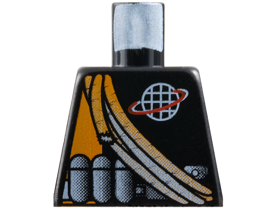 Torso Alpha Team Logo, Orange Stripe, Shoulder Ropes Pattern