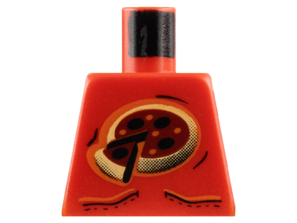 Torso Xtreme Stunts Shirt with Pockets and Pizza with Cut Slice Pattern