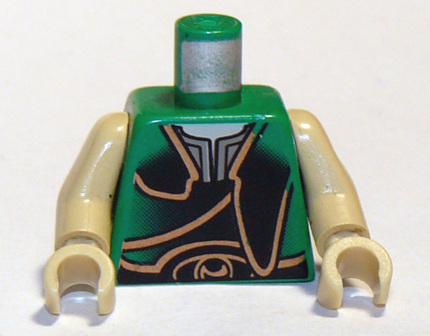 Torso SW Gungan Gold Trim Pattern / Tan Arms / Tan Hands