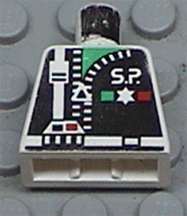 Torso Space Police with Zipper and Star Pattern