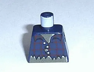 Torso Studios Plaid Button Shirt Ripped Pattern (Werewolf)