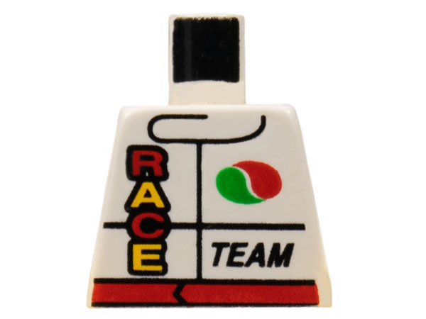 Torso Racing Jacket with Octan Logo, Red Belt, 'RACE', and 'TEAM' Pattern