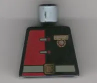 Torso Alpha Team Minion Commander Red/Black Shirt with Medal Pattern