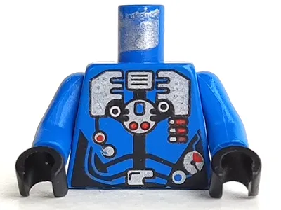 Torso Aquazone Hydronaut Silver Diving Pattern 3 / Blue Arms / Black Hands