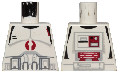 Torso SW Armor Clone Trooper with Dark Red Mark Pattern