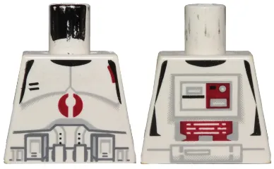 Torso SW Armor Clone Trooper with Dark Red Mark Pattern
