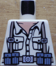 Torso Indiana Jones Open Collar Shirt, Ammo Belt & Suspenders Pattern