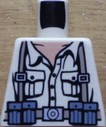 Torso Indiana Jones Open Collar Shirt, Ammo Belt & Suspenders Pattern