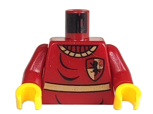 Torso Harry Potter Quidditch Gryffindor Pattern / Dark Red Arms / Yellow Hands