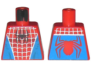 Torso Spider-Man Costume 1 Blue Pattern
