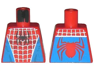 Torso Spider-Man Costume 1 Blue Pattern
