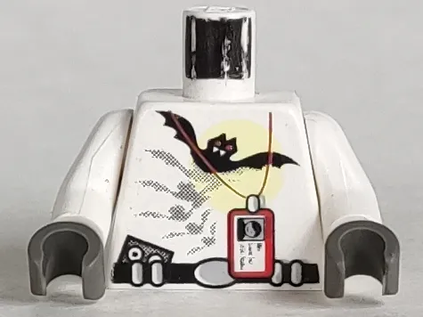 Torso Studios Vampire, Bat and ID Card Pattern / White Arms / Dark Gray Hands