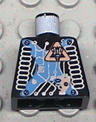 Torso Space Insectoids Blue X with Hose on Sides Pattern