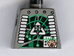 Torso Space Insectoids Green Circuitry, Silver Hose on Sides Pattern