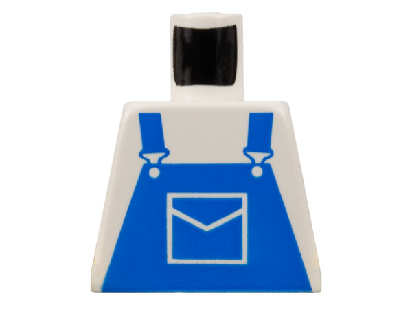 Torso Overalls Blue with Pocket Pattern