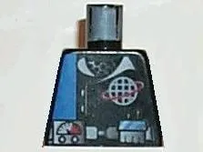 Torso Jacket with Blue Panel, White Collar and Alpha Team Wire Frame Globe Logo, Utility Belt with Gauge Pattern