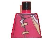 Torso Racers Jacket with Straps, Orange/Yellow/White Stripes Pattern